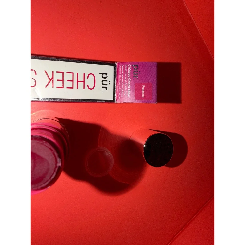 PUR Château Cheek Stain Prosecco Blush Tint and Brush Duo Stick 0.19oz Face